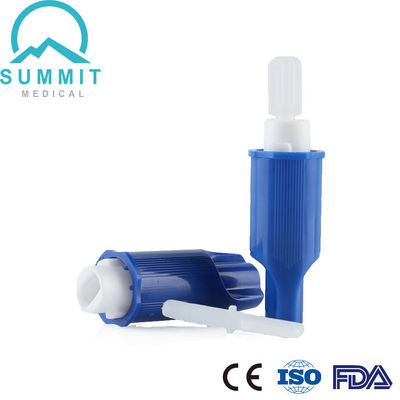 لانسيت آمن لجمع الدم مزود بشفرة جراحية 21G 2.2mm أزرق فاتح