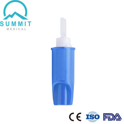 لانسيت آمن لجمع الدم مزود بشفرة جراحية 21G 2.2mm أزرق فاتح