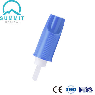لانسيت آمن لجمع الدم مزود بشفرة جراحية 21G 2.2mm أزرق فاتح