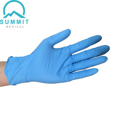 ASTM D6319 محكم 4 مل قفازات فحص النتريل المتاح