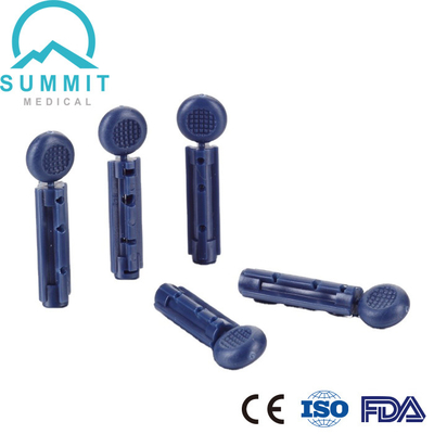 28 Gauge Blue Twist Blood Lancet ABS الفولاذ المقاوم للصدأ
