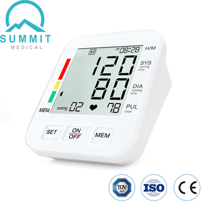 نوع الذراع الرقمي لمراقبة ضغط الدم مع شاشة LCD كبيرة و 180 مجموعة ذاكرة
