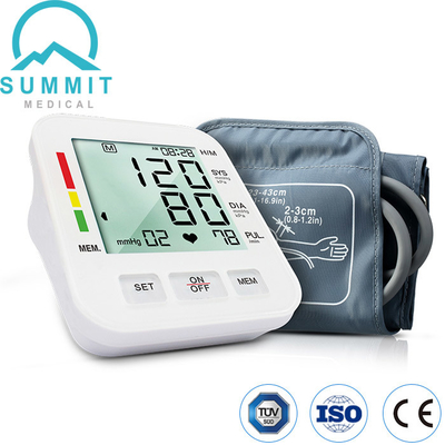 نوع الذراع الرقمي لمراقبة ضغط الدم مع شاشة LCD كبيرة و 180 مجموعة ذاكرة