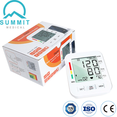 نوع الذراع الرقمي لمراقبة ضغط الدم مع شاشة LCD كبيرة و 180 مجموعة ذاكرة